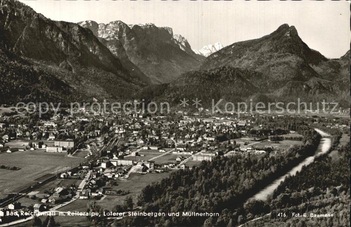 Bad Reichenhall mit Reiteralpe Loferer Steinbergen und Muellnerhorn