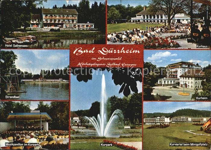 Bad Duerrheim Hotel Salinensee Kurhaus Strandbad Musikpavillon Kurpark Kurheim K