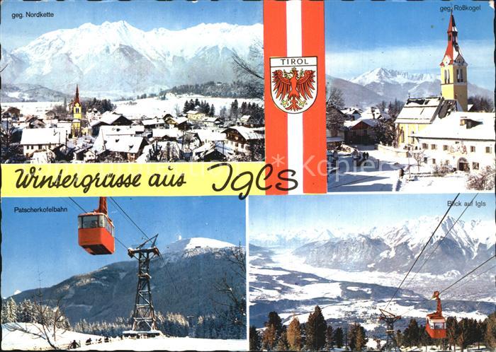 Igls Tirol Nordkette Rosskogel Patscherkofelbahn Panorama