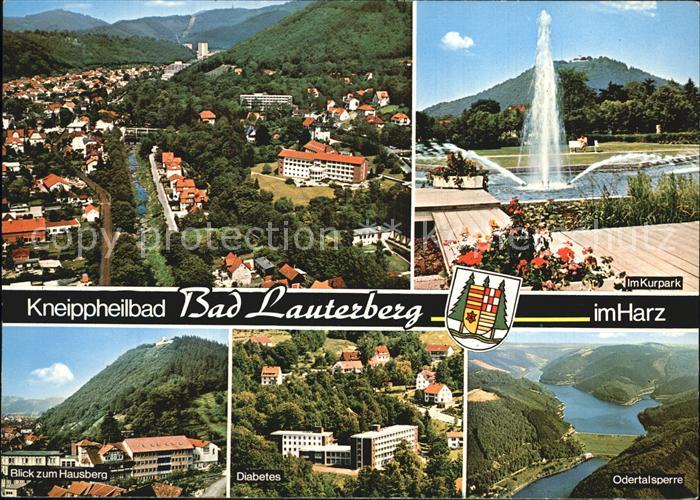 Bad Lauterberg Panorama Kurpark Fontaene Hausberg Diabetes Odertalsperre
