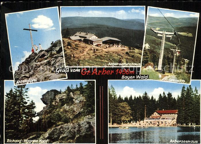 Grosser Arber Arbergipfel Schutzhaus Sessellift Richard Wagner Kopf Arberseehaus