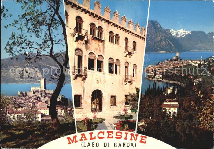 Malcesine Lago di Garda Panorama Dorfmotiv