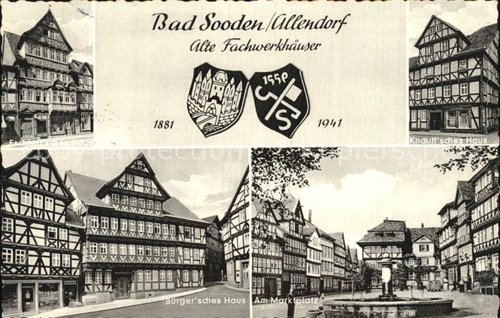 Bad Sooden-Allendorf Marktplatz Buerger´sches Haus
