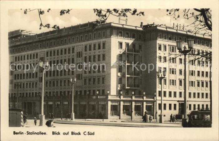 BERLIN  CITY Stalinallee Block C-Sued