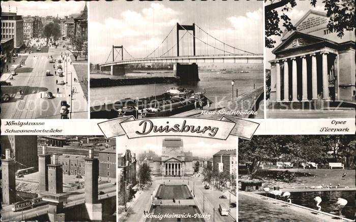 Duisburg Ruhr Koenigstrasse Neue Rheinbruecke Koenig-Heinrich-Platz