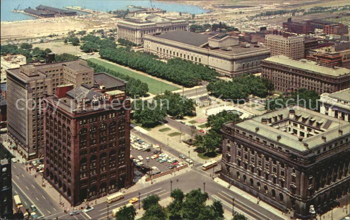 Cleveland Ohio Civic Center Federal Building Public Library Board of Education B