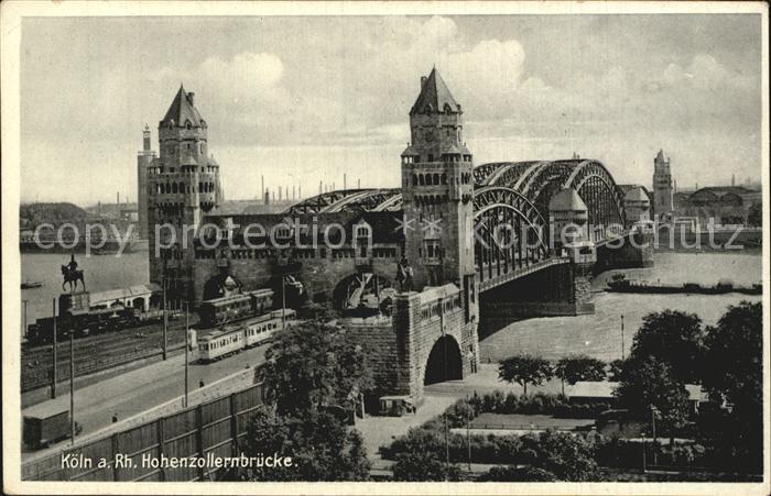 Koeln Rhein Hohenzollernbruecke