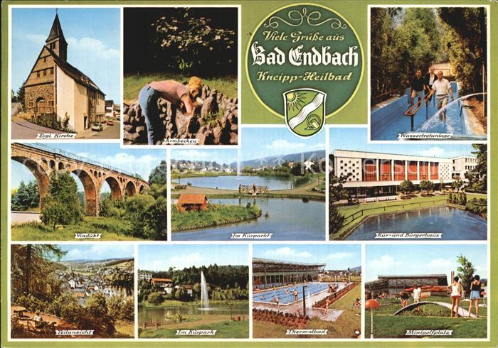 Bad Endbach Kurpark Kirche Viadukt