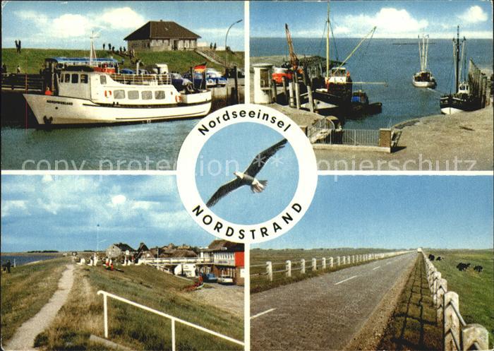 Nordstrand Schiffsanlegestelle Damm Hafen
