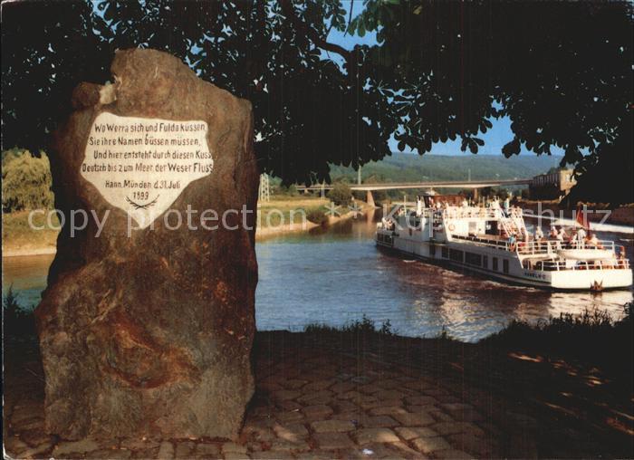 Hannoversch Muenden Vereinigung von Fulda Werra Weser