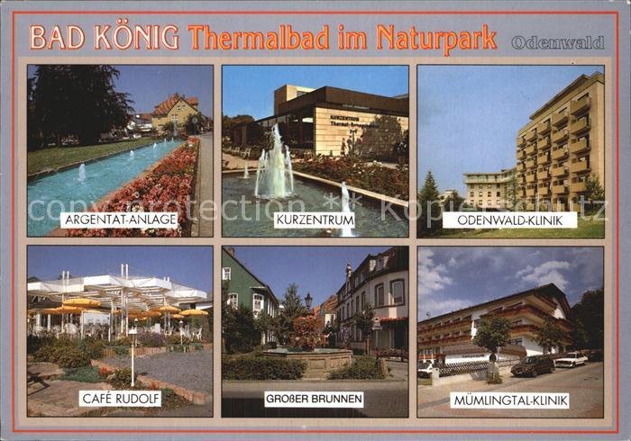 Bad Koenig Odenwald Argentat Anlage Cafe Rudolf Grosser Brunnen Odenwald Klinik
