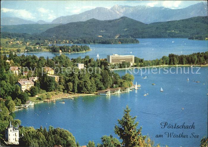 Poertschach Woerthersee Fliegeraufnahme