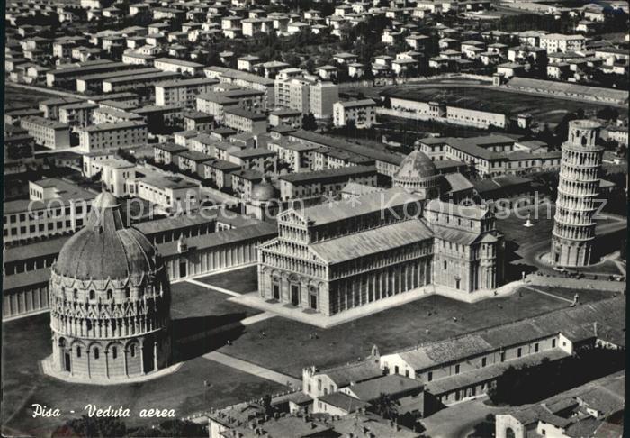 Pisa Fliegeraufnahme Basilika Schiefer Turm