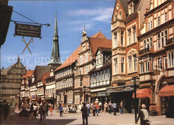 Hameln Weser Osterstrasse Hochzeitshaus Marktkirche Leisterhaus Stiftsherrenhaus
