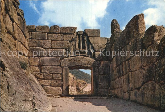 Mycenes Mykene Loewentor