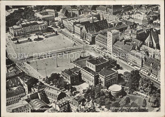 LEIPZIG Sachsen Karl-Marx-Platz Fliegeraufnahme