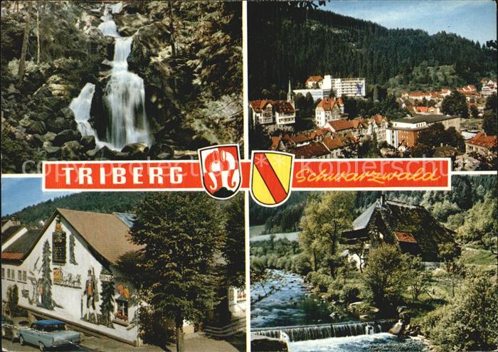 Triberg Schwarzwald Wasserfall Teilansicht Bauernhaus