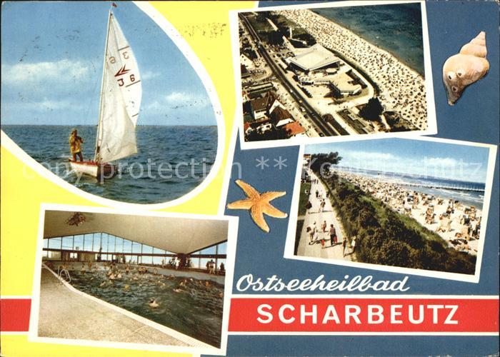 Scharbeutz Ostseebad Meerwasserbad Strand Fliegeraufnahme