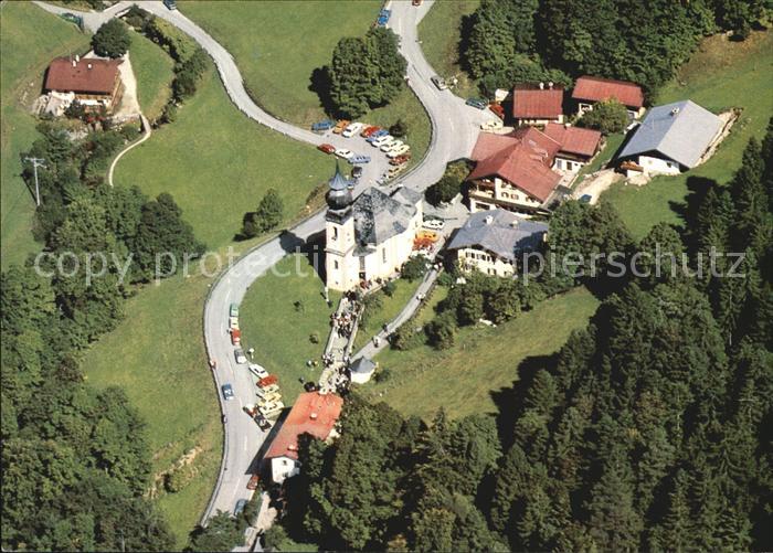 BERCHTESGADEN Bayern Fliegeraufnahme Wallfahrtskirche Maria Gern
