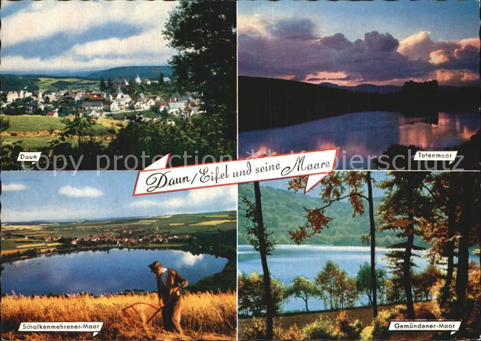 Daun Eifel Schalkenmehrerner Maar Gemuender Maar Totenmaar