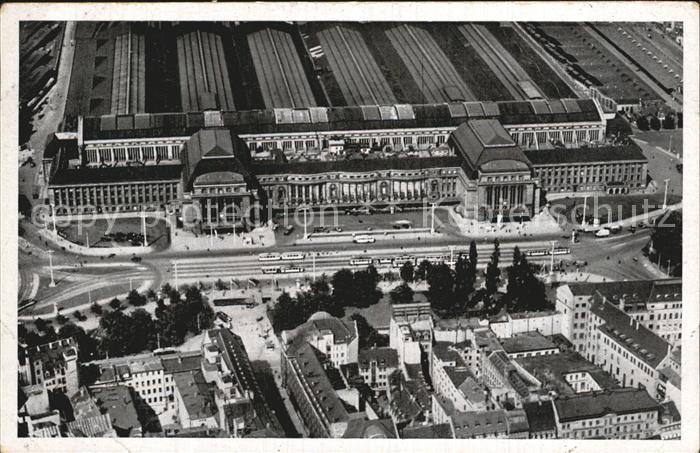 LEIPZIG Sachsen Hauptbahnhof Fliegeraufnahme