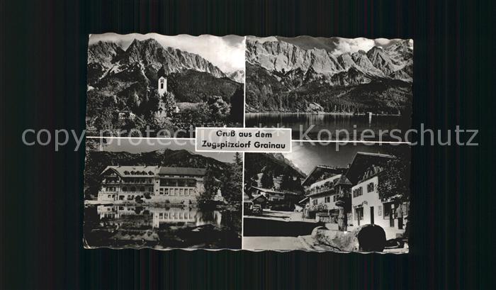 Grainau Zugspitze See Hotel Strassenpartie