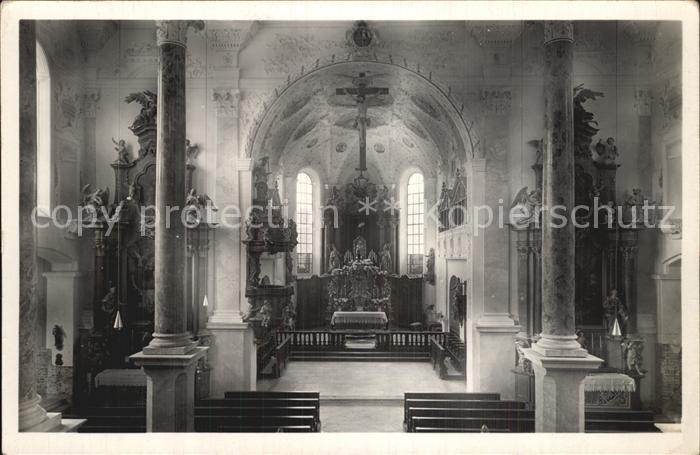 Babenhausen Schwaben Inneres der Pfarrkirche