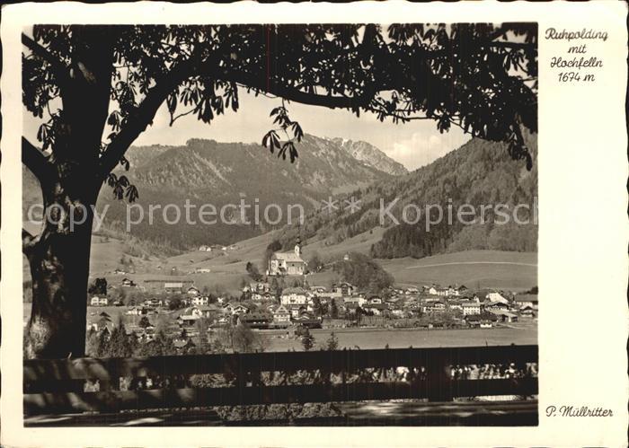 Ruhpolding Bayern mit Hochfelln