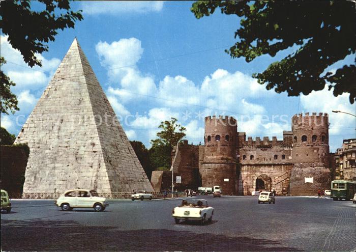 Roma Rom Piramide di Caio Cestio e Porta S Paolo