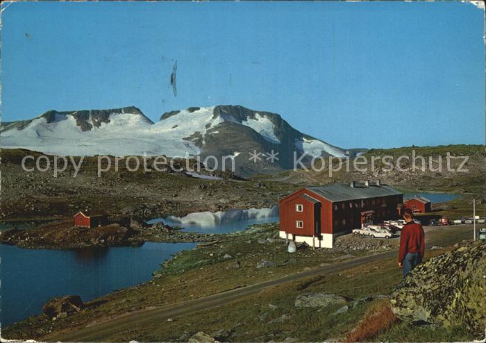 Norge Norwegen Sognefjell Turisthytte ved Sognefjellvegen