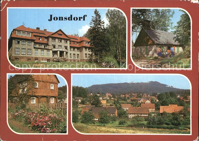Jonsdorf VdN Kurheim Olga Koerner Alte Bergschmiede Umgebindehaus Blick zum Jons
