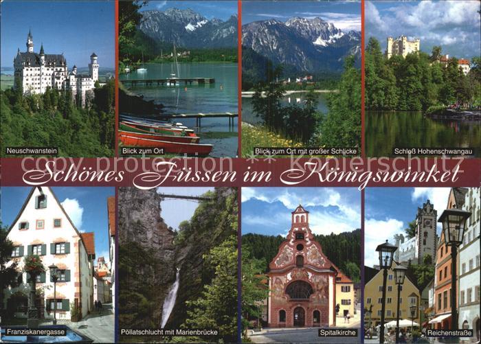Fuessen Allgaeu Neuschwanstein Bootsliegeplatz Gr Schlicke Hohenschwangau Franzi
