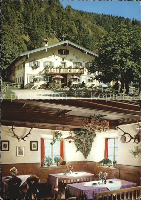 Kreuth Tegernsee Gasthof Glashuette Gastraum