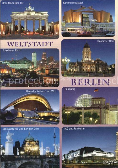 BERLIN  CITY Brandenburger Tor Kammermusiksaal Potsdamer Platz Deutscher Dom Hau