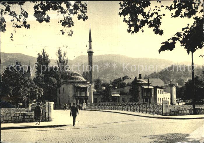 Sarajevo Teilansicht Minarett