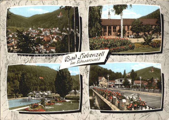 Bad Liebenzell Stadtblick Kurhaus Schwimmbad Strassenpartie