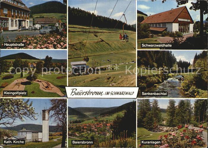Baiersbronn Schwarzwald Hauptstr Schwarzwaldhalle Kleingolfplatz Senkenbachtal K