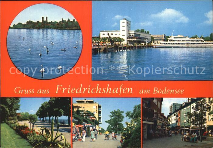 Friedrichshafen Bodensee Panorama Schiffsanlegestelle Promenade Stadtmotiv