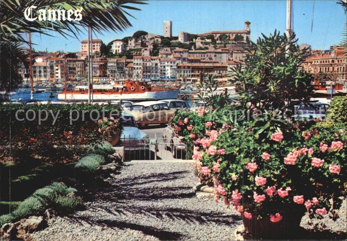 Cannes Alpes-Maritimes Un coin du Port vue sur le Suquet