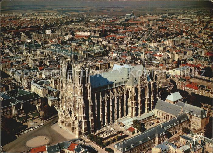 Reims Champagne Ardenne Cathedrale Fliegeraufnahme