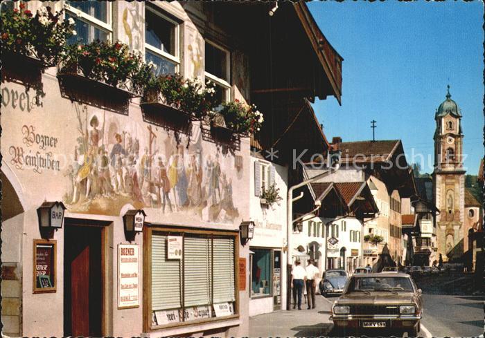 Mittenwald Bayern Obermarkt und Pfarrkirche