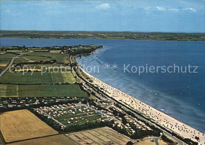 Gluecksburg Ostseebad Campingplatz Holnis Fliegeraufnahme