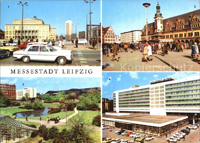 LEIPZIG Sachsen Opernhaus am Karl Marx Platz Altes Rathaus Alte Waage Schwanente