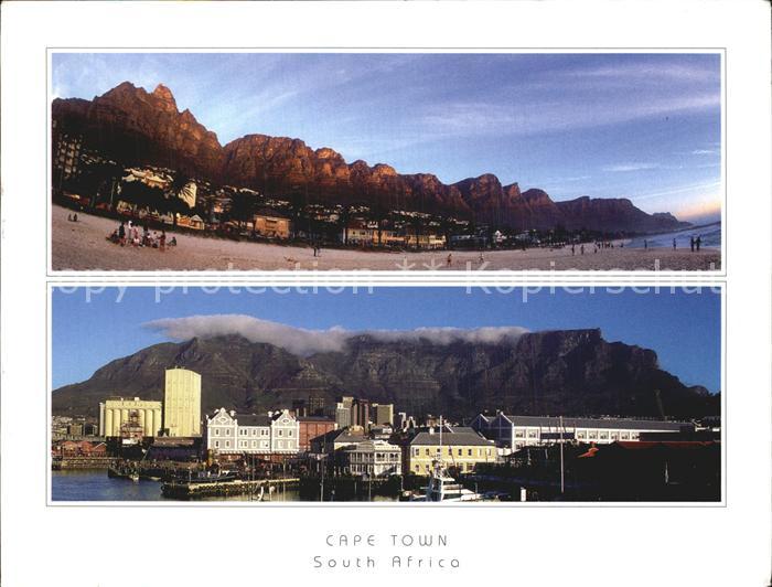 Cape Town Kaapstad Kapstadt The Twelve Apostles tower over Camps Bay beach Table