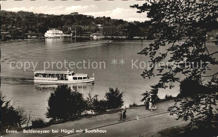 Essen Ruhr Baldeneysee bei Huegel mit Bootshaus