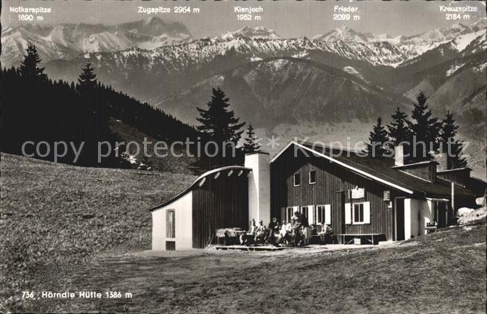 Bad Kohlgrub Hoerndle Huette Berghuette Alpen