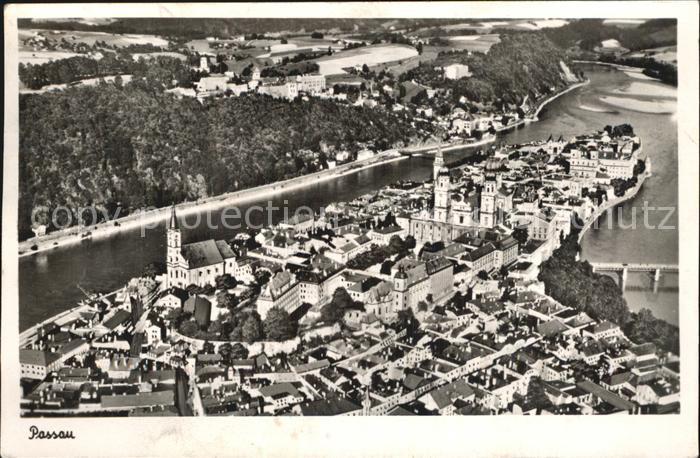 PAssAU Bayern Dreifluessestadt Fliegeraufnahme