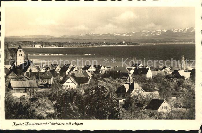 Immenstaad Bodensee Panorama mit Alpen