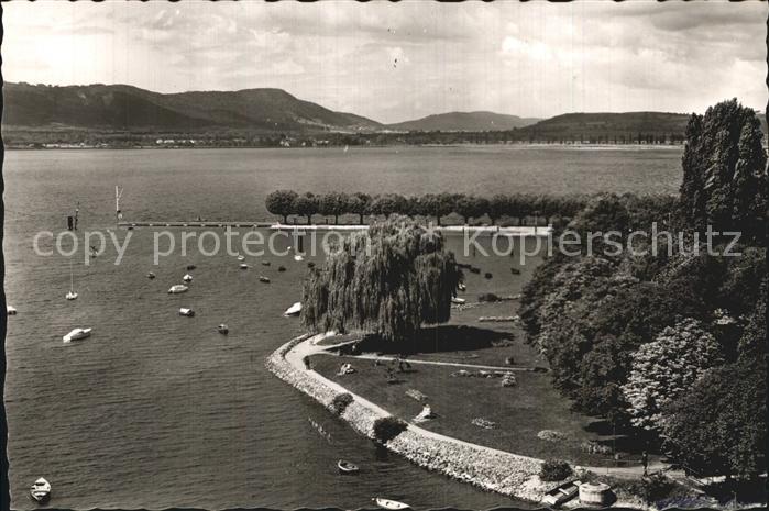 Radolfzell Bodensee Strand Fliegeraufnahme