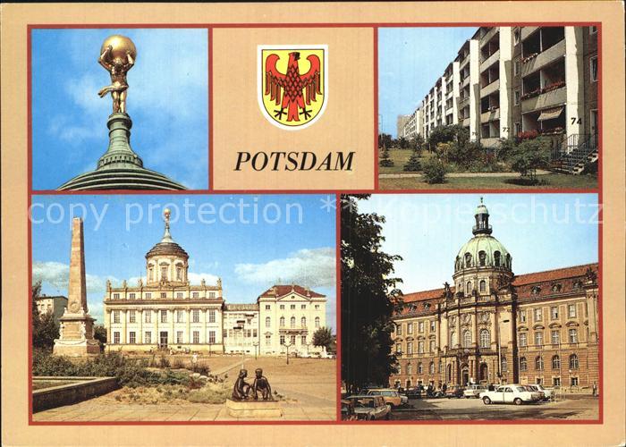 Potsdam Riese Atlas Kulturhaus Stern Regierungsgebaeude Rat der Stadt